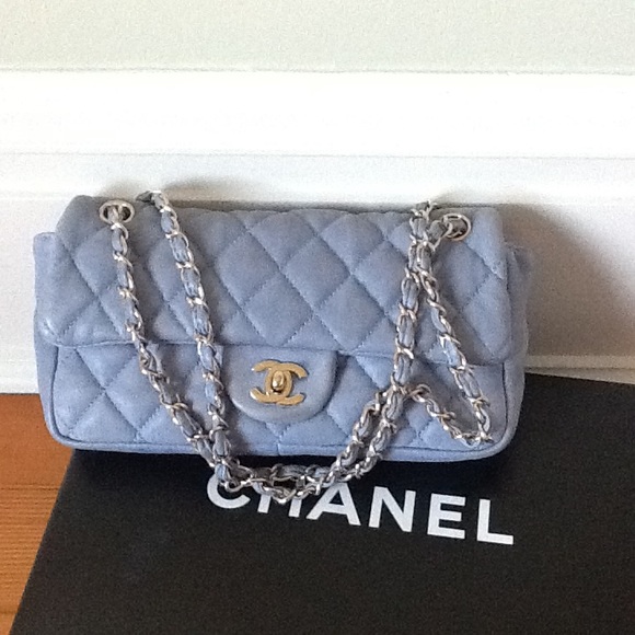 Rare Chanel washed lamb skin 2.55 single flap handbag - Picture 7 of 12